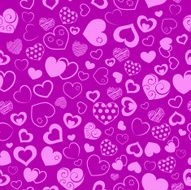 Seamless pattern of hearts N10