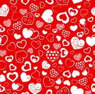 Seamless pattern of hearts N11