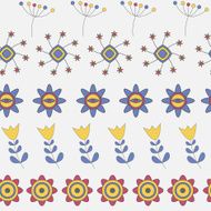 Abstract Cute Background Flower Seamless Pattern Vector Illustr N4
