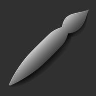 brush abstract icon vector style N2