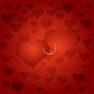 Vector red Saint Valentines background