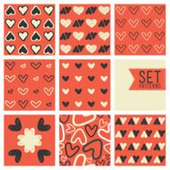 Ð¡ute heart vector pattern background