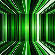 Abstract warped green stripes colorful background