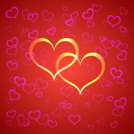 Vector red Saint Valentines background N2