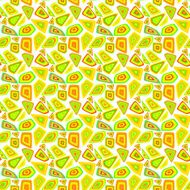 Seamless geometric pattern in various shapes and color
