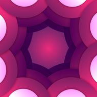 Abstract purple paper round shapes background