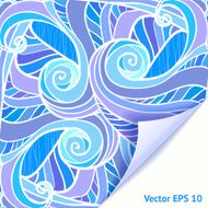 Blue and violet waves background N2