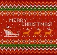 Christmas knit in Norway style