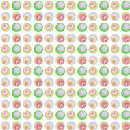 Abstract geometric circle seamless background on white N2
