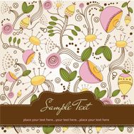 seamless pattern background with flowers N33