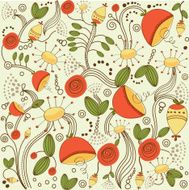 seamless pattern background with flowers N38