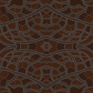 Tile ornament with dark colors