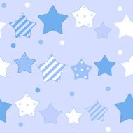 Cute Star Seamless Pattern Background Vector Illustration N3