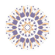 Pattern with vegetative elements Vector