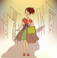 girl at shopping N6
