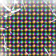 grunge seamless sector dots background on black N2