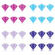 diamonds color vector