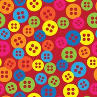 multicolored buttons of seamless pattern