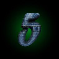 vector jeans letter N4