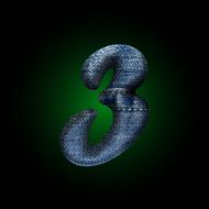 vector jeans letter N6