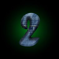 vector jeans letter N7