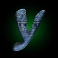vector jeans letter N11