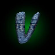 vector jeans letter N13