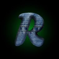 vector jeans letter N16