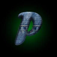 vector jeans letter N18