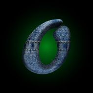 vector jeans letter N19