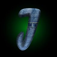 vector jeans letter N21