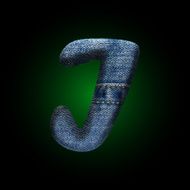 vector jeans letter N22