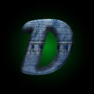 vector jeans letter N26
