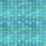 Abstract Hearts Background in Shades of Blue