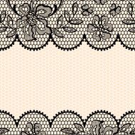 Old lace background ornamental flowers Vector texture N3