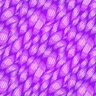 Violet abstract wavy hair seamless pattern