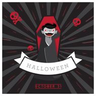 Dracula Halloween Party invitation card