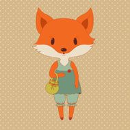 Retro fashion fox