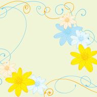 Abstract flowers background
