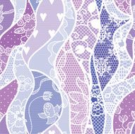 Lace seamless pattern with flowers N103