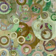 grunge circles on the wall N20
