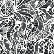 Lace vector fabric seamless pattern N17