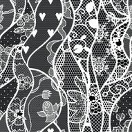 Lace vector fabric seamless pattern N18