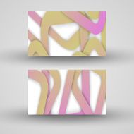 Vector business-card set for your design N5