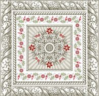Beautiful background with a flower ornament