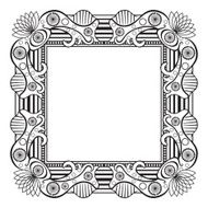 Frame vintage border decorative pattern vector design