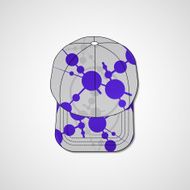 Abstract illustration on peaked cap N116
