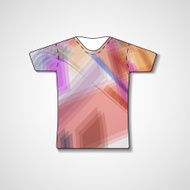 Abstract illustration on t-shirt N116