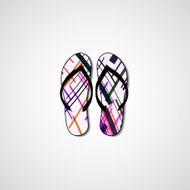 Abstract illustration on flip flops N129