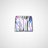 Abstract illustration on shorts N136